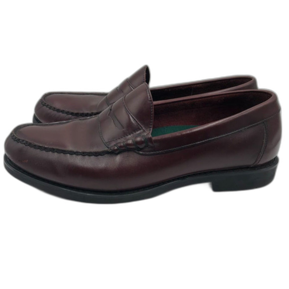 DresSports by Rockport Men's Burgundy Leather Penny Loafers 12W Slip On Shoes - Picture 1 of 12